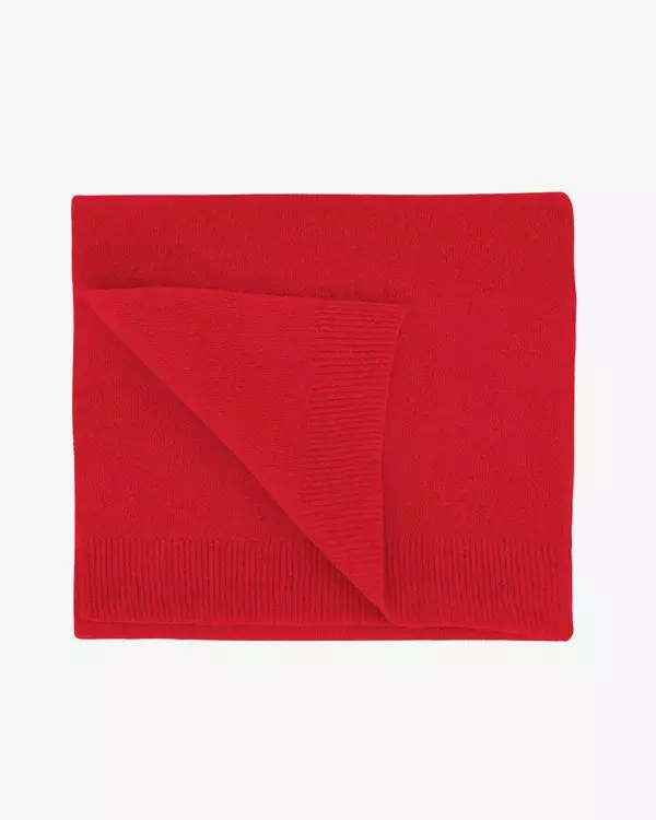 Colorful Standard Merino Wool Scarf Scarlet Red Schal rot